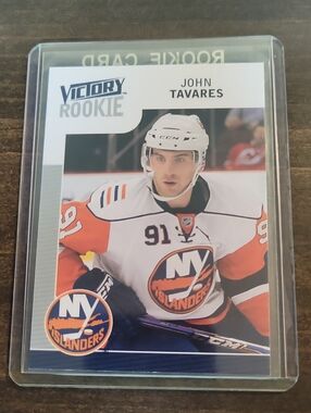 John Tavares Victory Rookie NY Islanders Hockey Trading Card - White & Orange
